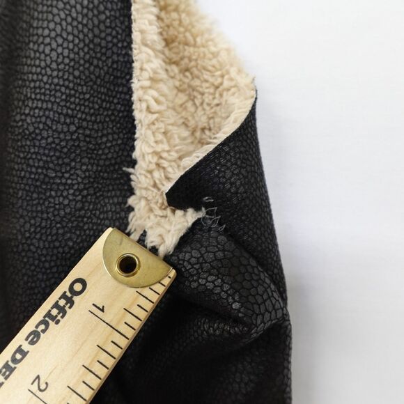 Drape Vest Women Shearling Open Front Sherpa Western Boho Ranch Italy Hippie Ski - Picture 5 of 12